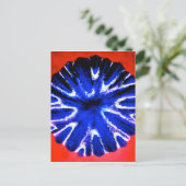 Het Art. van de Bloem van de aster Briefkaart (Staand voorkant)