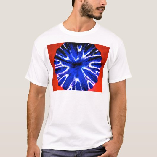 Het Art. van de Bloem van de aster T-shirt (Voorkant)