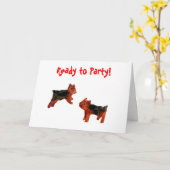 Het Art. van de Hond van de Pret van Terrier Kaart (Gele Bloem)