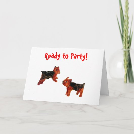 Het Art. van de Hond van de Pret van Terrier Kaart (Voorkant)