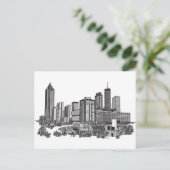 Het Art. van de Horizon van Atlanta Georgië Briefkaart (Staand voorkant)