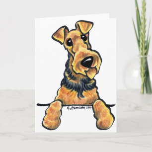 Het Art. van de Lijn van Airedale Terrier Kaart