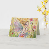 Het Art. van de Moeder van de Fee van het Kaart (Gele Bloem)