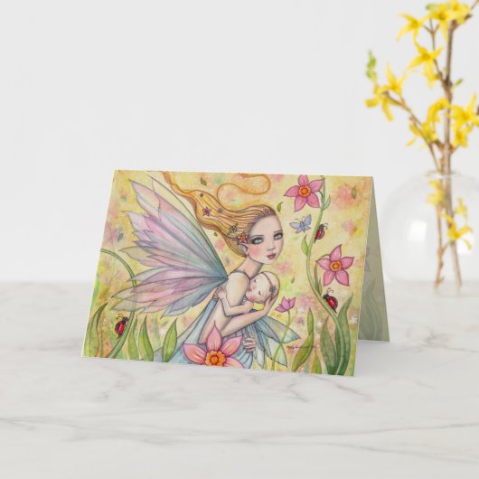 Het Art. van de Moeder van de Fee van het Kaart (Gele Bloem)