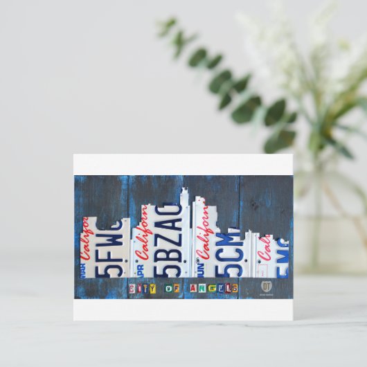 Het Art. van de Nummerplaat van de Horizon van Los Briefkaart (Staand voorkant)