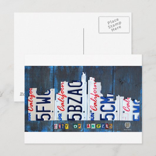 Het Art. van de Nummerplaat van de Horizon van Los Briefkaart (Voorkant / Achterkant)