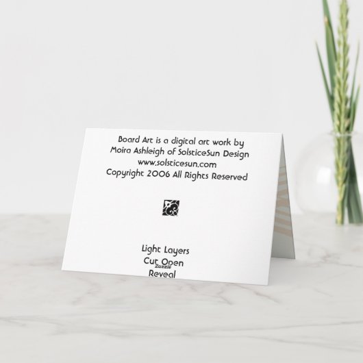 Het Art. van de raad Kaart (Achterkant)