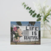 Het Art. van de Straat van Billie Holiday Feestdagenkaart (Staand voorkant)