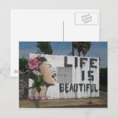 Het Art. van de Straat van Billie Holiday Feestdagenkaart (Voorkant / Achterkant)