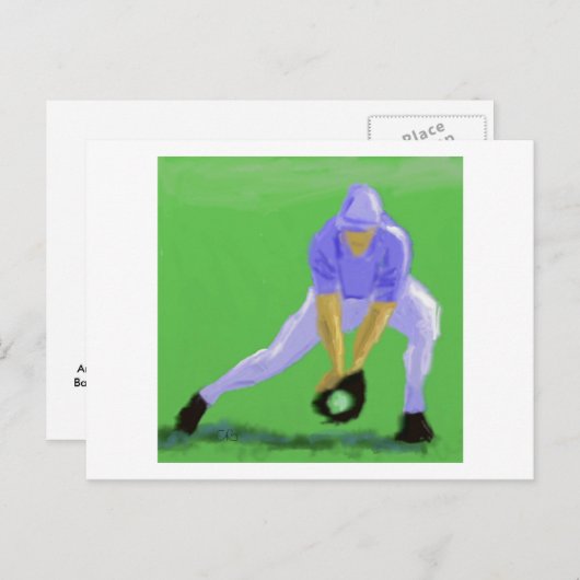 Het Art. van de Vangst van het honkbal Briefkaart (Voorkant / Achterkant)