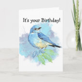 Het Art. van de Vogel van de Tuin van de Sialia Kaart (Voorkant)