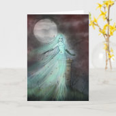 Het Art. van Halloween van de Fantasie van het Kaart (Gele Bloem)