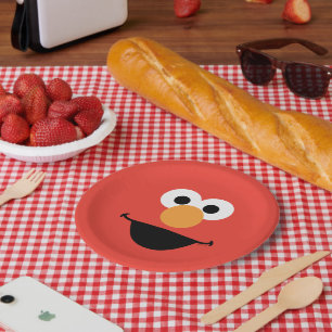 Het Art. van het Gezicht van Elmo Papieren Bordje
