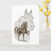 Het Art. van het Paard van Morgan Kaart (Gele Bloem)