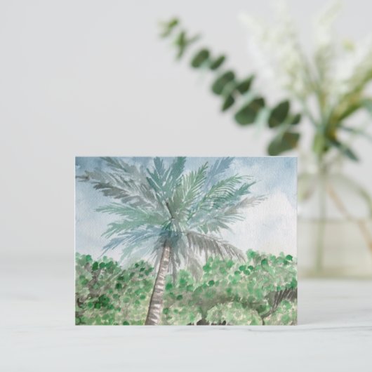 het art. van het palmstrand briefkaart (Staand voorkant)