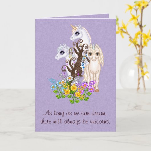 Het Art. van het Pixel van de Vrienden van de Kaart (Gele Bloem)