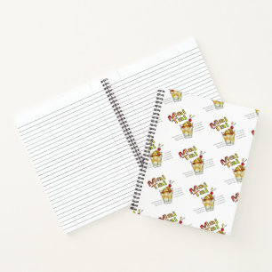 HET ART. VAN HET RECEPT VAN DE COCKTAIL VAN MAI NOTITIEBOEK