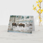 Het Art. van het Wild van de Amerikaanse elanden Kaart (Gele Bloem)