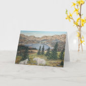 Het Art. van het Wild van de Geiten van de berg Kaart (Gele Bloem)