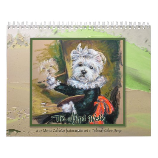 Het Artful Westie-kalender van Borgo Kalender (Hoes)