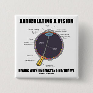 Het articuleren van een visie begint het Beginnen  Vierkante Button 5,1 Cm