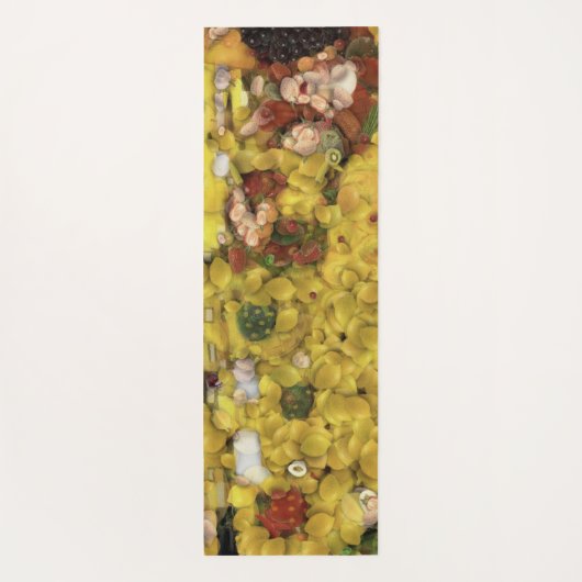 Het artikel van de loskoppeling van groenten en fr yogamat (Achterkant)