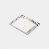 Het artikel van de schilder staat erop post-it® notes (Schuin)