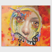 Het artistieke pallet cadeaupapier (Vlak)