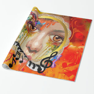 Het artistieke pallet cadeaupapier