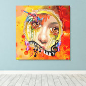 Het artistieke pallet canvas afdruk (Insitu (Houten vloer))