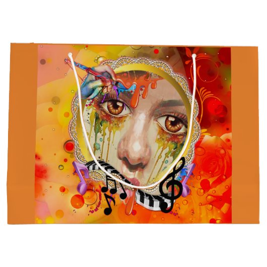 Het artistieke pallet large cadeautasje (Achterkant)