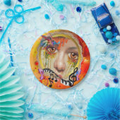 Het artistieke pallet papieren bordje (Feest)