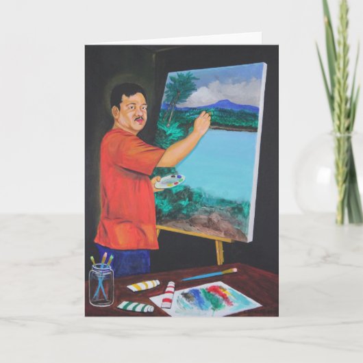 Het artistieke Wenskaart Kaart (Voorkant)