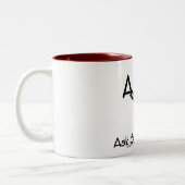 Het "ASK"-Collectie van "HeOne"-merk Tweekleurige Koffiemok (Links)