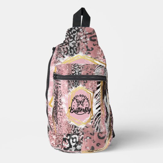 Het asociale Butterfly Sling Bag Tas (Voorkant)
