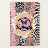 Het asociale Butterfly To-Do List Notitieboek (Achterkant)