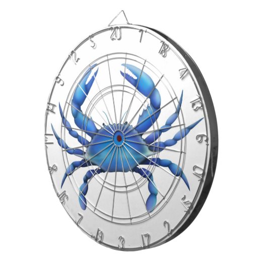 Het Atlantic Blue Crab Dart Board Dartbord (Voorkant Rechts)