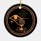 Het Atlantis Grail Holiday Ornament - LABEL Logo (Voorkant)