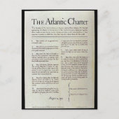 Het Atlantisch Handvest Briefkaart (Voorkant)