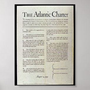 Het Atlantisch Handvest Poster