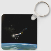 Het Atlas V541 lanceervoertuig in een baan om de a Sleutelhanger (Achterkant)