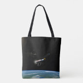 Het Atlas V541 lanceervoertuig in een baan om de a Tote Bag (Achterkant)
