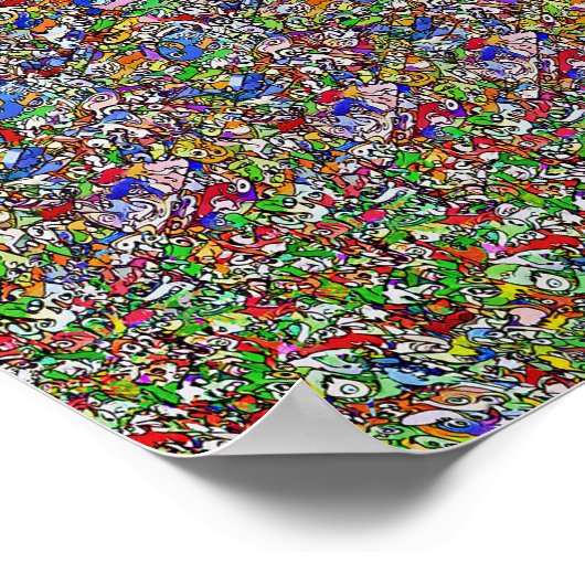 Het atomium - Verborgen 3D-afdrukken Poster (Hoek)