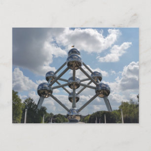 Het Atomiumgebouw, Brussel, België Briefkaart