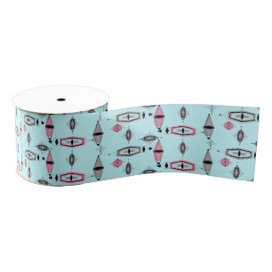 Het atoom Roze & Grijze Lint van Grosgrain van het