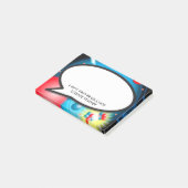Het Atoom Splijten Spreekwolkje Wetenschapsleraar Post-it® Notes (Schuin)