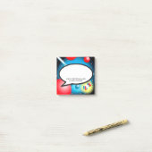 Het Atoom Splitsen Spreekballon Wetenschapsleraar Post-it® Notes (Op bureau)