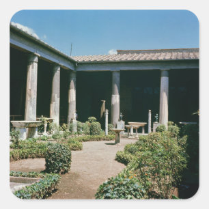 Het Atrium, Huis van de Vettii Vierkante Sticker