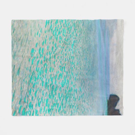 Het Attermeer, Gustav Klimt Fleece Deken (Voorkant (Horizontaal))