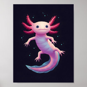 Het Aura Art Poster van Axolotl